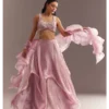 MG_187_2 Blush Ruffle Sequin Lehenga Set