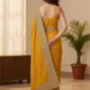 Royal Mustard Elegance Saree