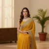 Royal Mustard Elegance Saree
