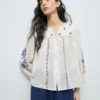 MG_268_1 Ivory Meadow Embroidered Cotton Blouse