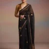 Royal Noir Chanderi Saree