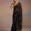 Royal Noir Chanderi Saree