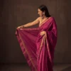 MG_6_1 Royal Plum Cotton Silk Saree