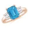 Azure Trinity Diamond Ring