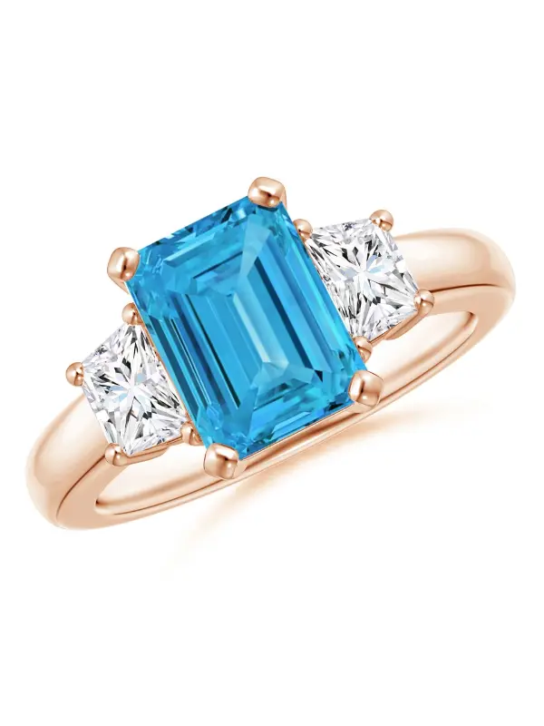 Azure Trinity Diamond Ring